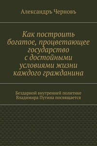 Как построить богатое, процветающее государство с достойными условиями жизни каждого гражданина. Бездарной внутренней политике Владимира Путина посвящается