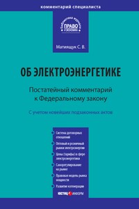 Комментарий к Федеральному закону от 26 марта 2003 г. № 35-ФЗ «Об электроэнергетике» (постатейный)