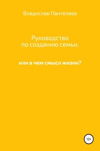 Руководство по созданию семьи, или В чем смысл жизни?